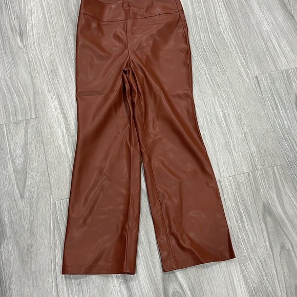 BLANKNYC brown vegan leather flared pants - Picture 6 of 11